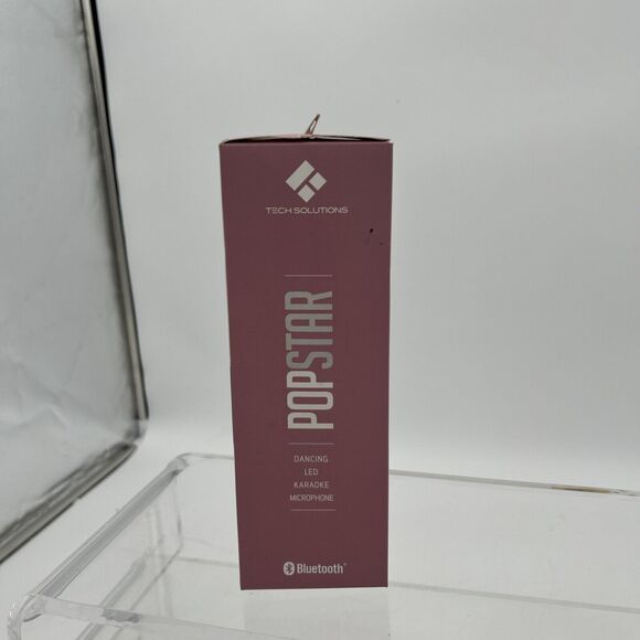 Karaoke Studio Bluetooth Microphone Pink Tech Solutions Dancing LED Speaker - Picture 5 of 12